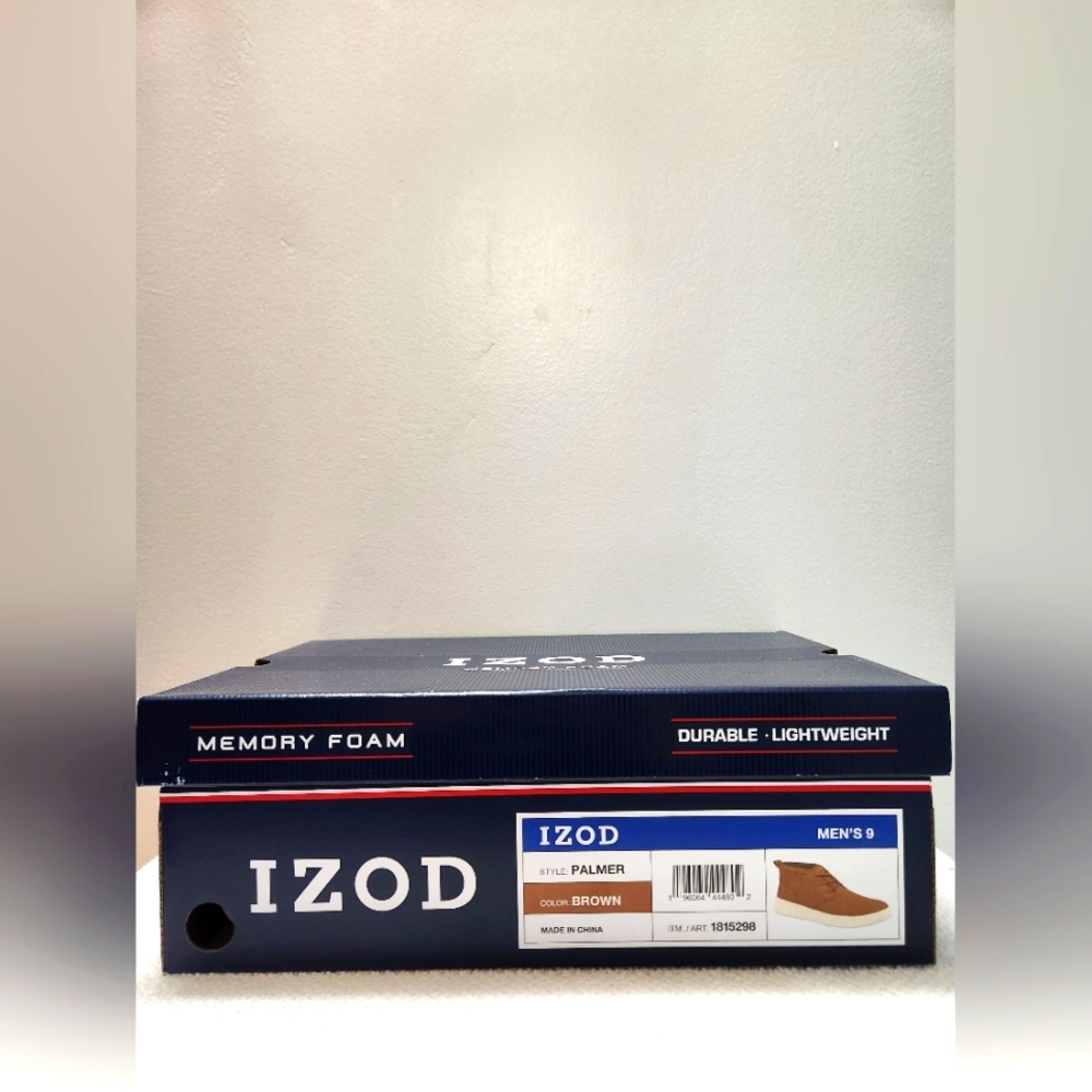 IZOD Men's Brown Memory Foam Shoes